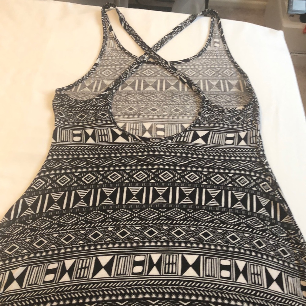 Long maxi with crisscrossed back